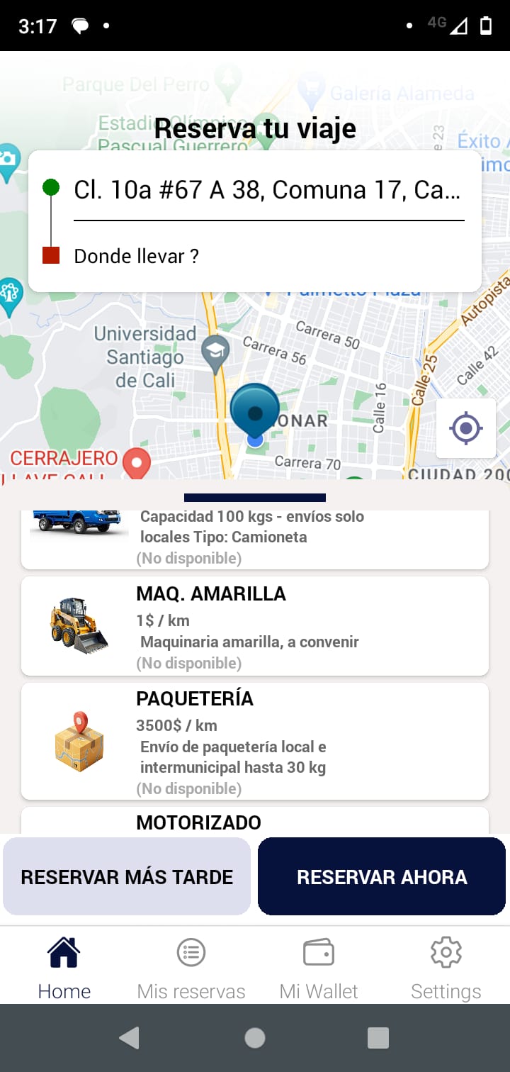 Aplicación Móvil para Android - Android Studio - React Native - Aplicación de servicios de transporte donde se solicita el vehículo dependiendo de su servicio - cuenta con sistema de recarga en linea y backend <br>
<a href="https://play.google.com/store/apps/details?id=com.quavlity.app&hl=en-US&ah=6USxB08N0hIb8vJVbMUbiQAxN58">Descarga la App QuavlityDelivery</a>