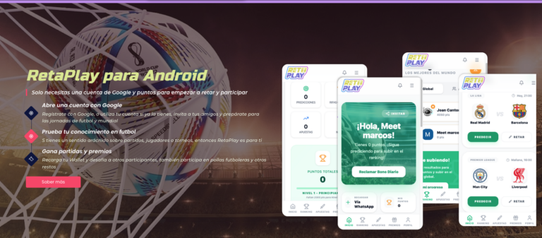 Website Oficial para la Aplicación móvil para Android Retaplay <br> <a href="https://retaplay.com/">Visitar Website</a>